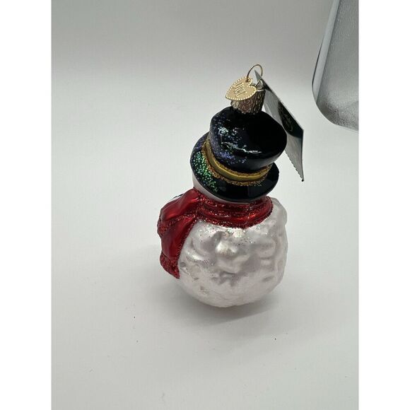 Old World Christmas Glass Ornament Lumpy Snowman NWT - Picture 4 of 7